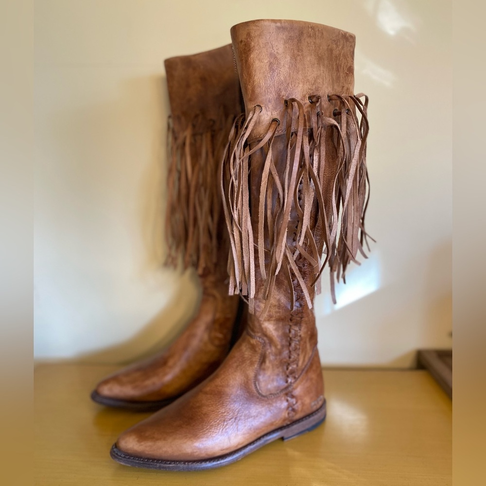 BedStu Fringe Leather Hoplia Boots